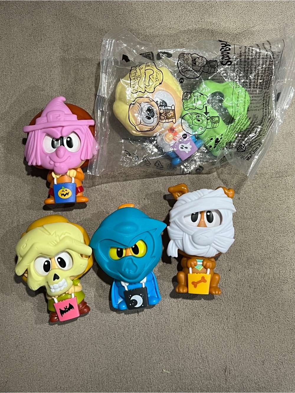 Scooby Doo Burger King 2025 Halloween Complete Set of 5